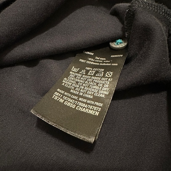 Ted Baker Men’s Polo Shirt Size 4 Medium Excellent Condition‎ Business Casual - Picture 7 of 7